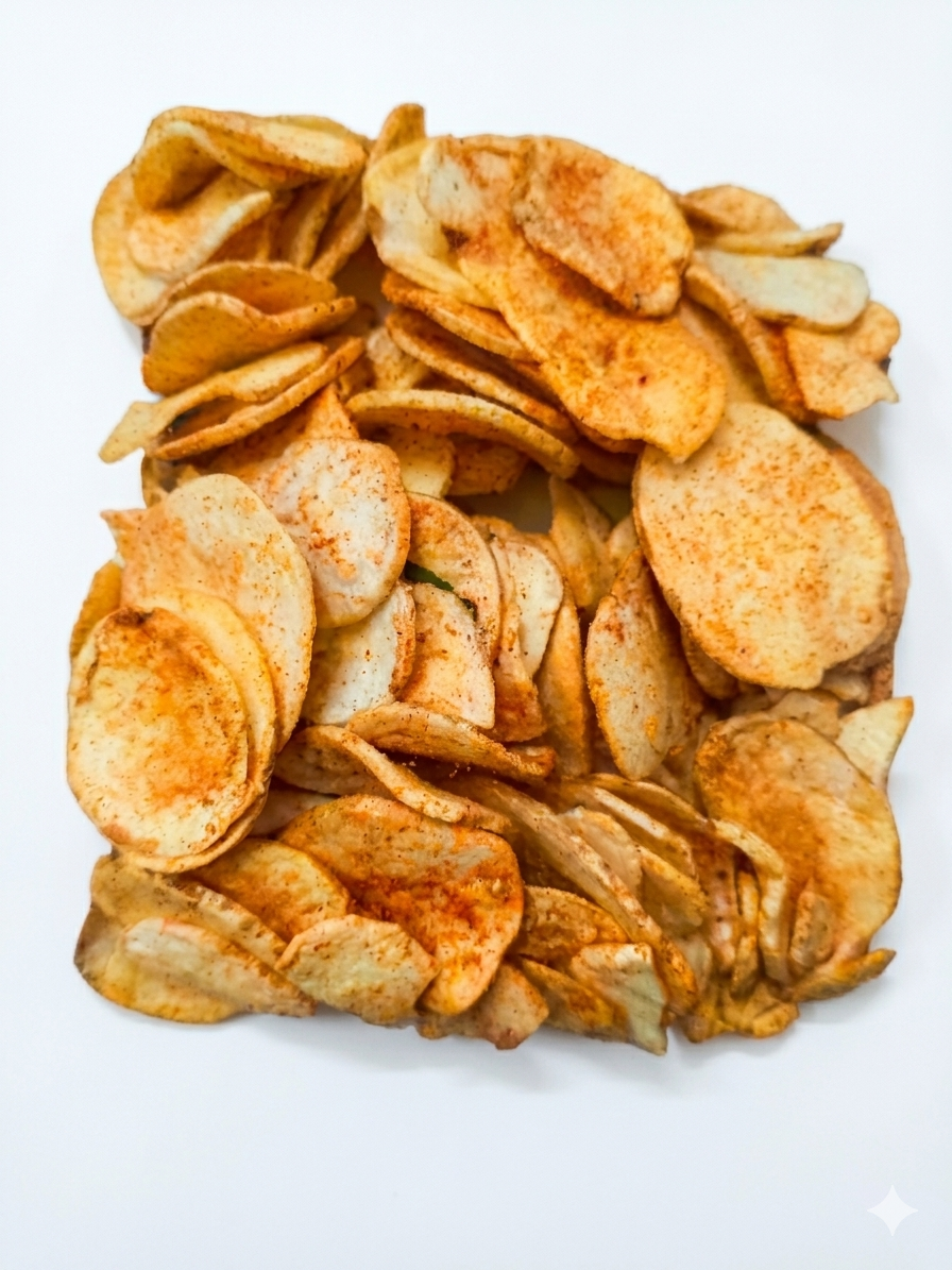 Spicy Chilli Potato Chips (Masaledar Potato Chips)250gm